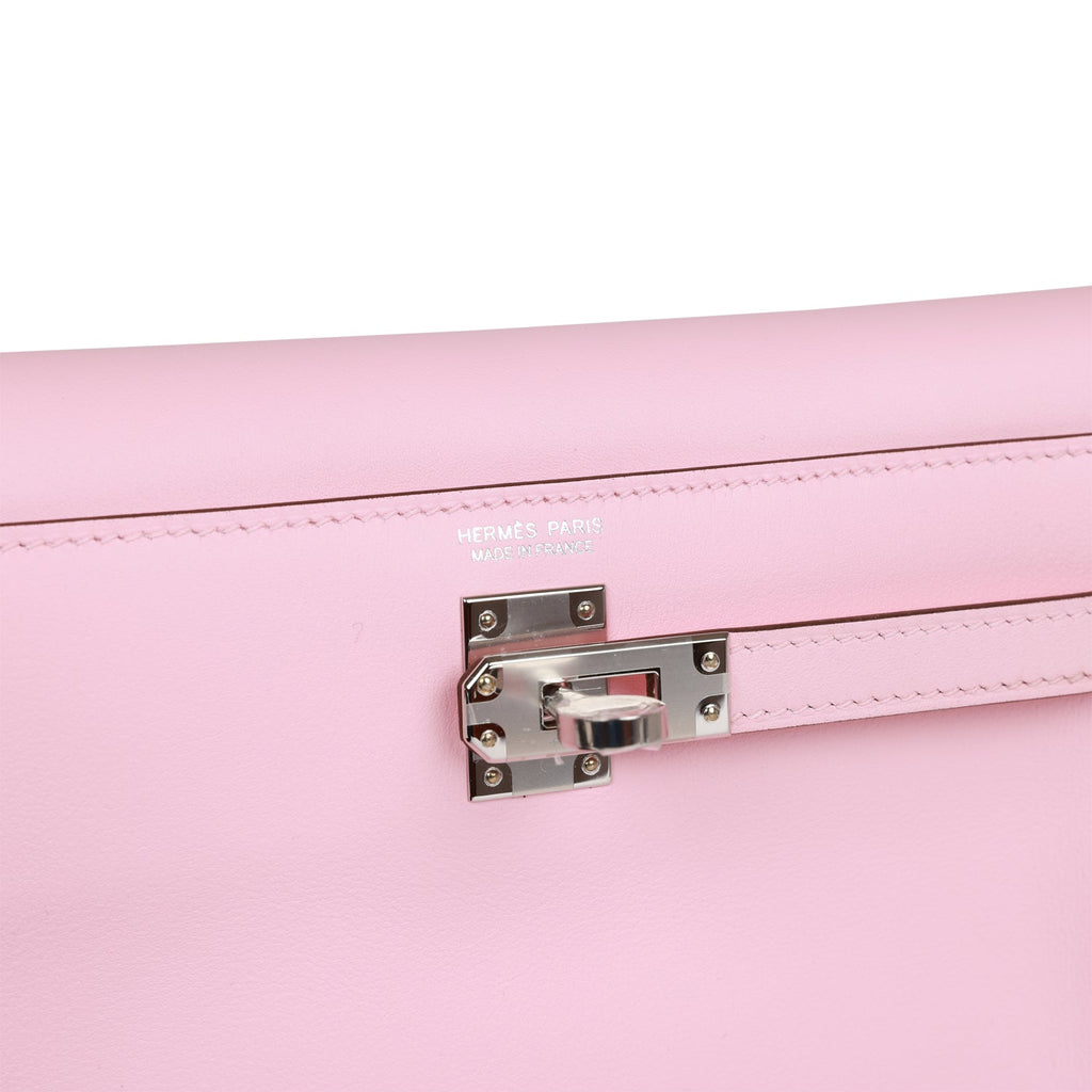 Hermès Kelly Cut Bag Rose Sakura Swift Leather - Palladium Hardware