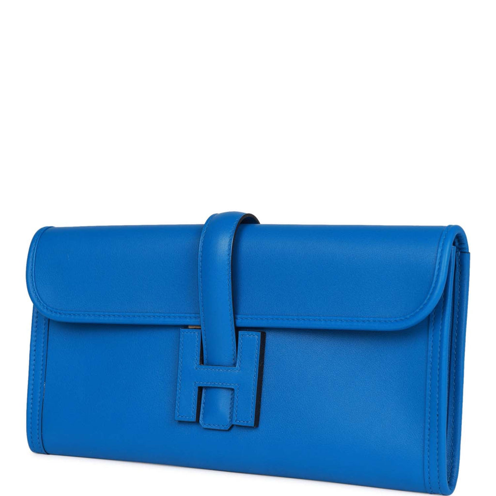 Hermès Hermes Blue Swift Jige Elan 29 Leather Pony-style calfskin  ref.945515 - Joli Closet