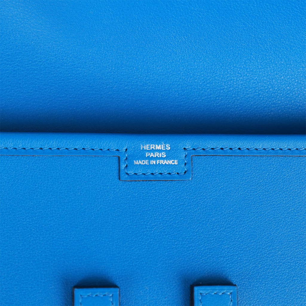 Hermès Hermes Blue Swift Jige Elan 29 Leather Pony-style calfskin  ref.945515 - Joli Closet