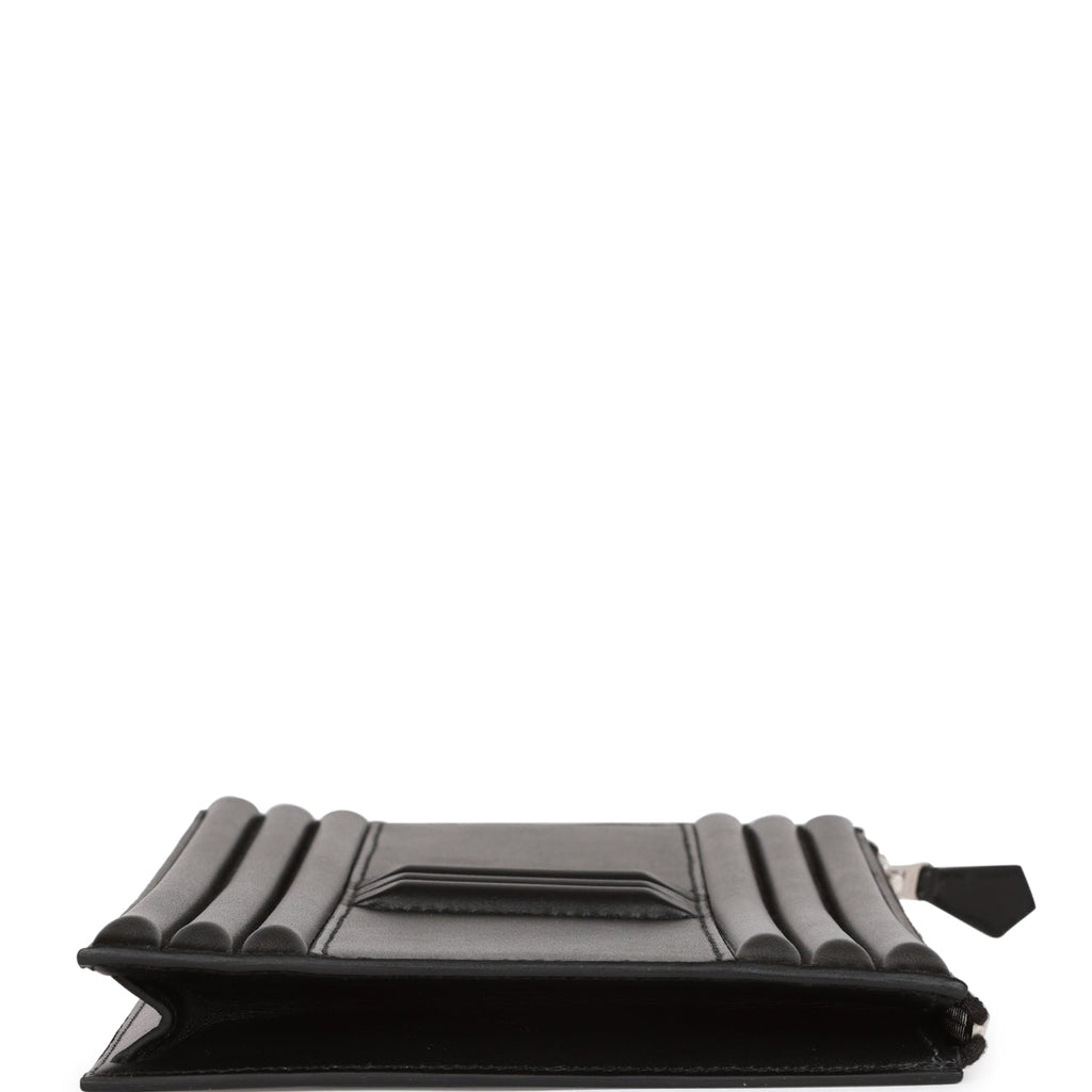 HERMES Cadena Bag Clutch Black Tadelakt Leather– GALLERY RARE