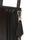 Hermes Cadena Lock Bag Black Tadelakt Palladium Hardware