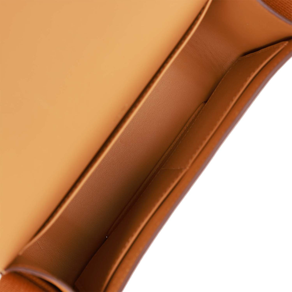 Hermès Etoupe Chevre Mysore Geta Bag Gold Hardware, 2022 Available