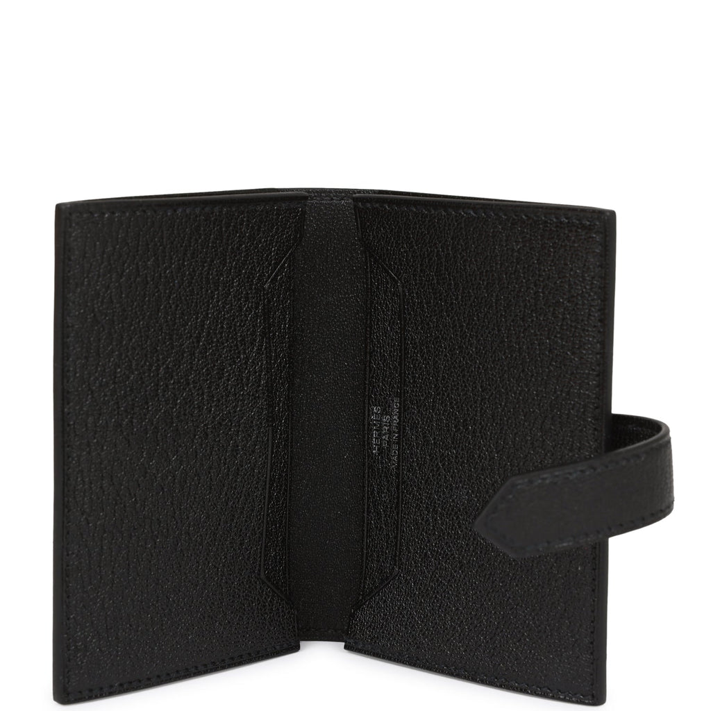 HERMES 2022 Bearn Card Holder Noir GHW *New - Timeless Luxuries