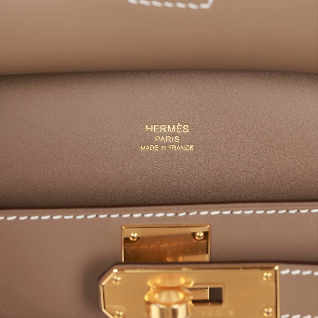 Hermès Jypsiere Mini Gold Evercolor Gold Hardware