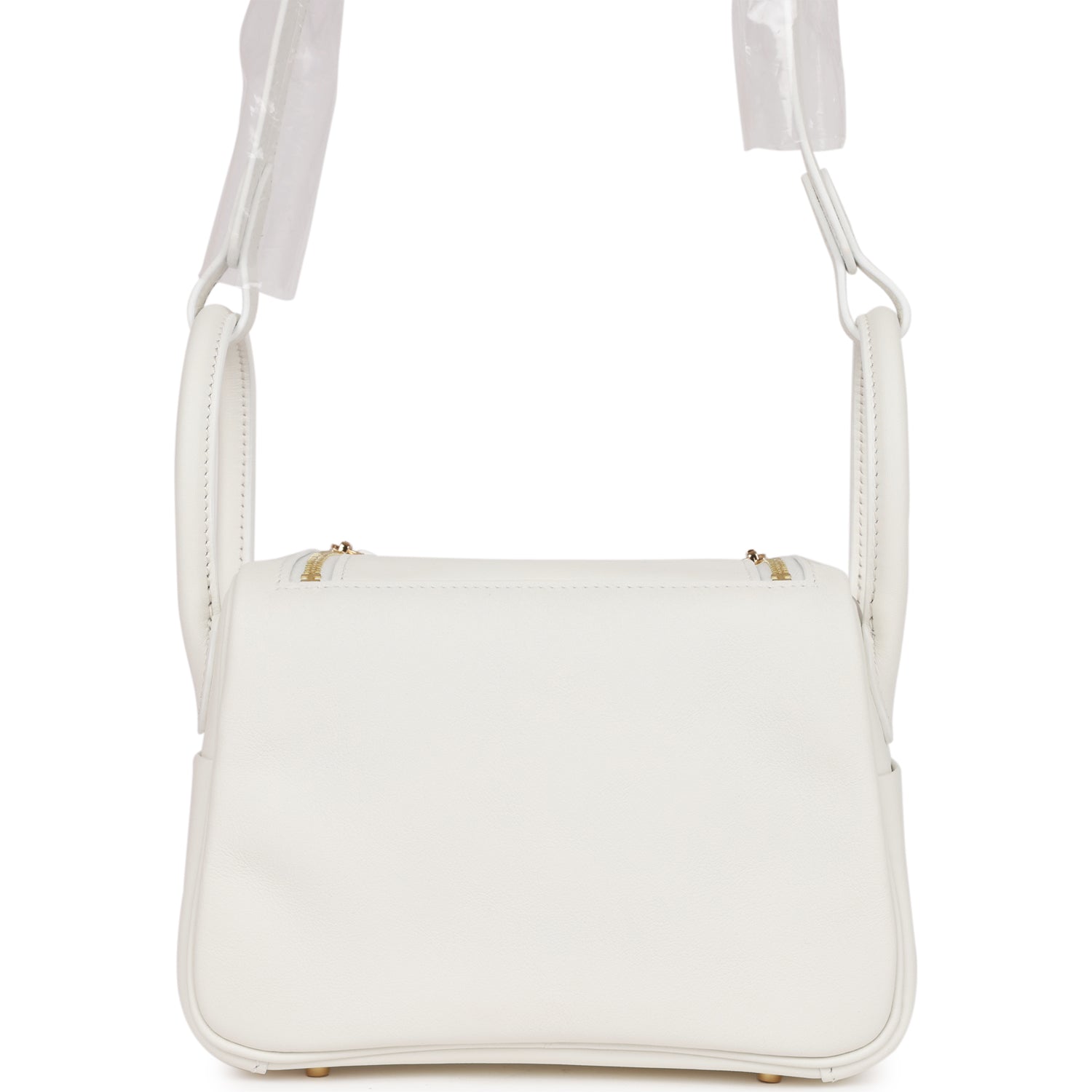 Hermes Mini Lindy White Swift Gold Hardware – Madison Avenue Couture