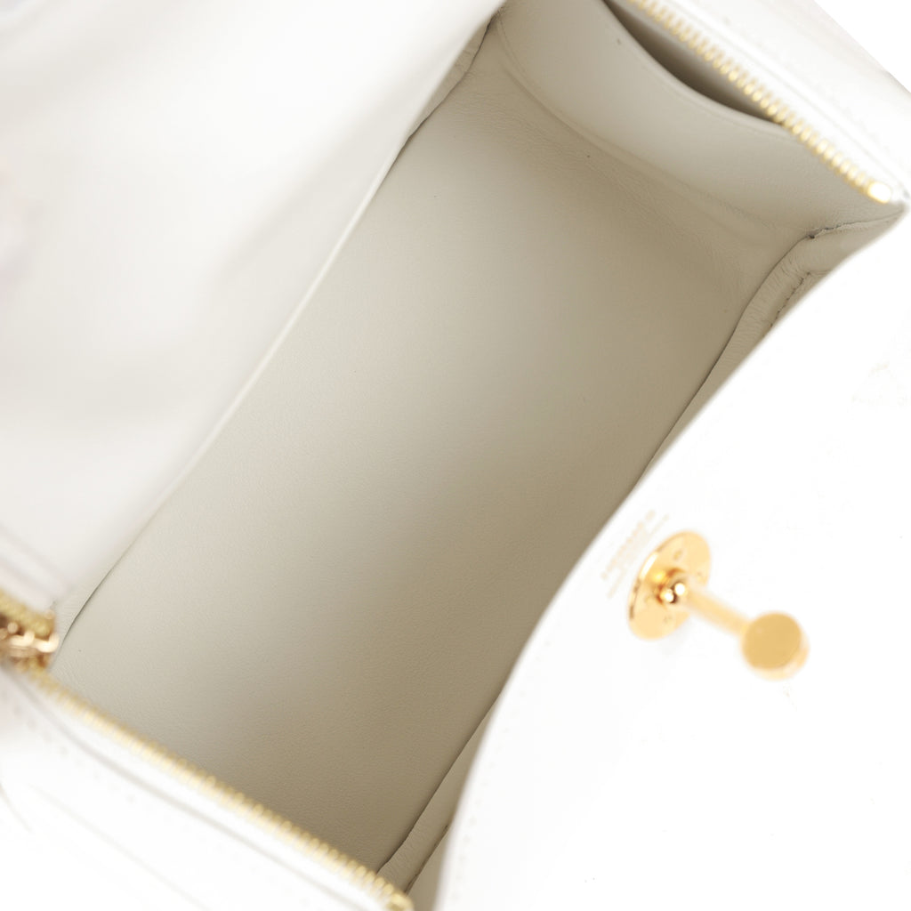 Hermès Hermès Mini Lindy 19 Swift Leather Crossbody Bag-Gold
