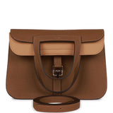 Hermes Halzan 25 Alezan and Biscuit Verso Clemence Palladium Hardware