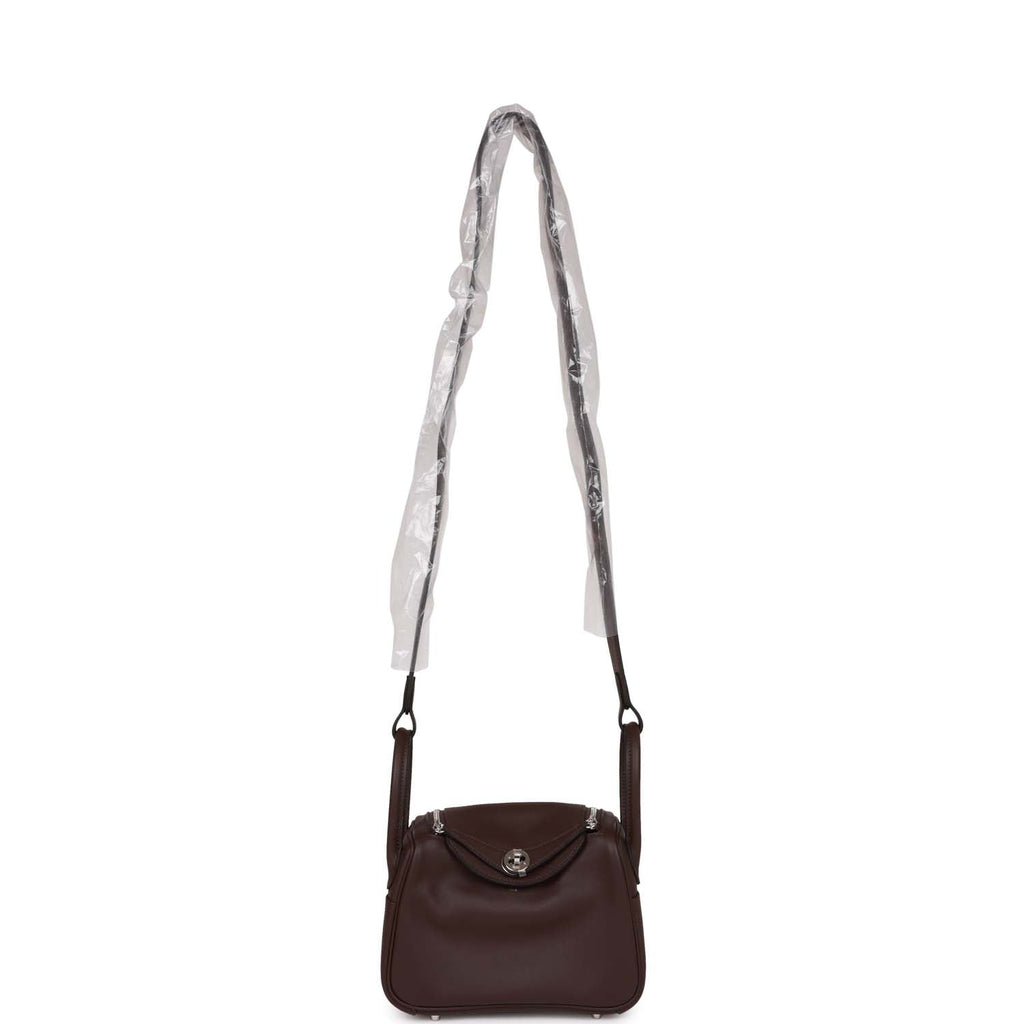 Hermes Mini Lindy Rouge Sellier Verso Swift Palladium Hardware – Madison  Avenue Couture