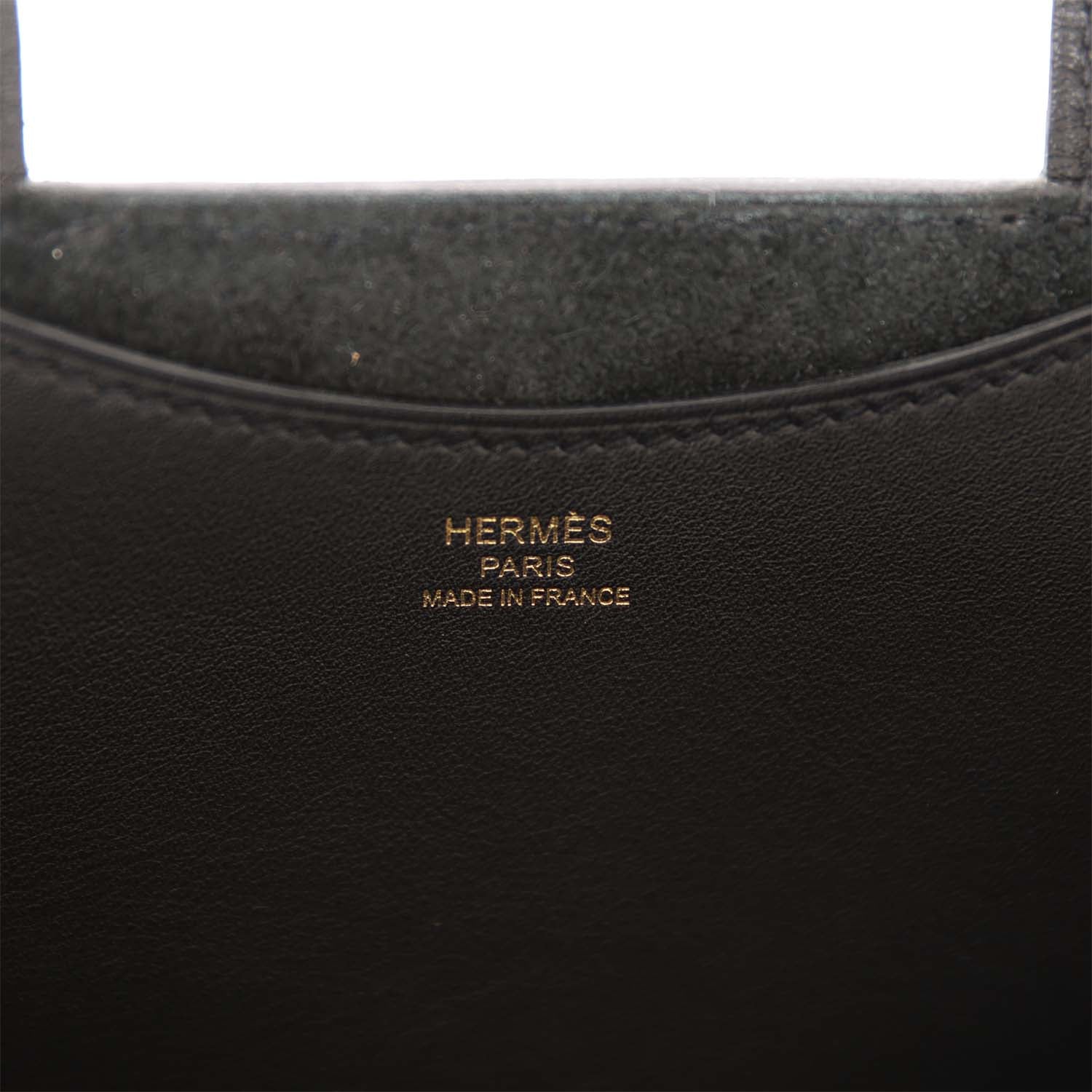 Hermes In-The-Loop 18 Black Clemence and Swift Gold Hardware – Madison ...
