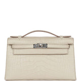 Hermès Kelly Pochette Etoupe Swift Palladium Hardware PHW — The French  Hunter