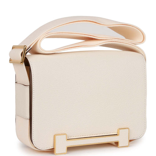 Hermes Shoulder Strap 25mm Jaune de Naples and White Canvas and Swift –  Madison Avenue Couture