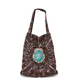 Hermes Les Cles Silky Pop Tote Chocolate Evercolor Palladium Hardware