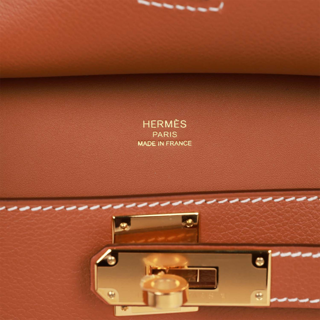 Hermès Mini Jypsiere Gold Evercolour Gold Hardware – The Luxury
