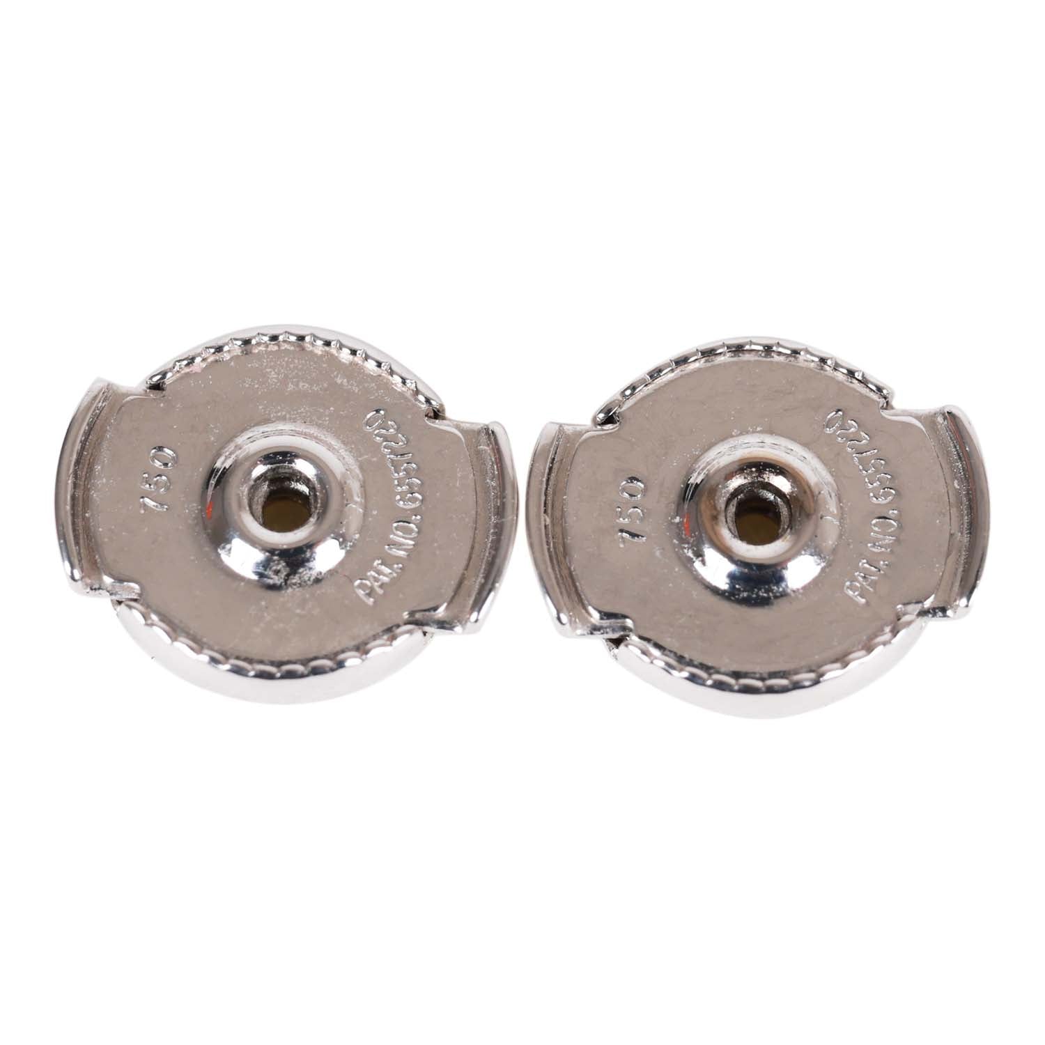 Hermes 18k Sapphire Finesse Earrings White Gold Madison Avenue Couture