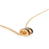 Hermes Black Mini Pop H Pendant Necklace