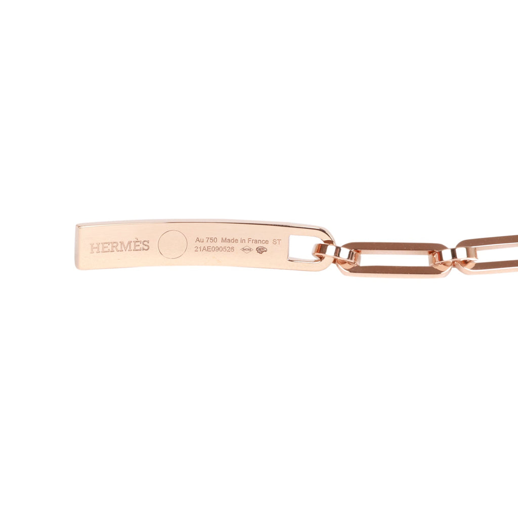 Hermès Kelly Bracelet, Small Model - Rose Gold, 0.36 ct, 15.8 cm