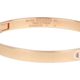 Hermes 18k Rose Gold Diamond H D'Ancre Bracelet