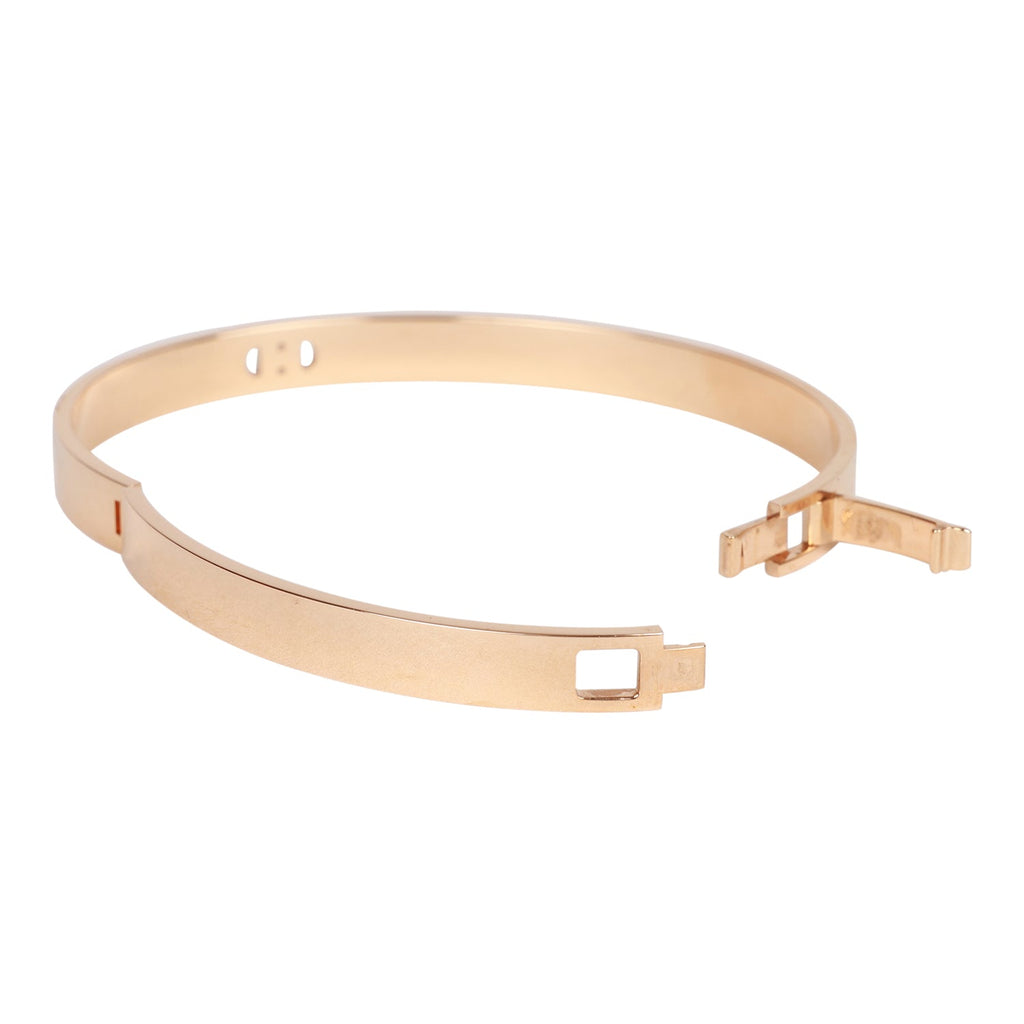 Hermes 18k Rose Gold Diamond H D'Ancre Bracelet – Madison Avenue Couture