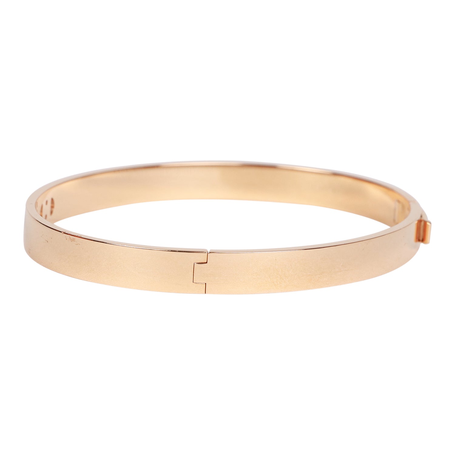 Hermes 18k Rose Gold Diamond H D'Ancre Bracelet – Madison Avenue Couture