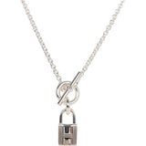 Hermes Kelly Cadenas Silver .925 Pendant Necklace