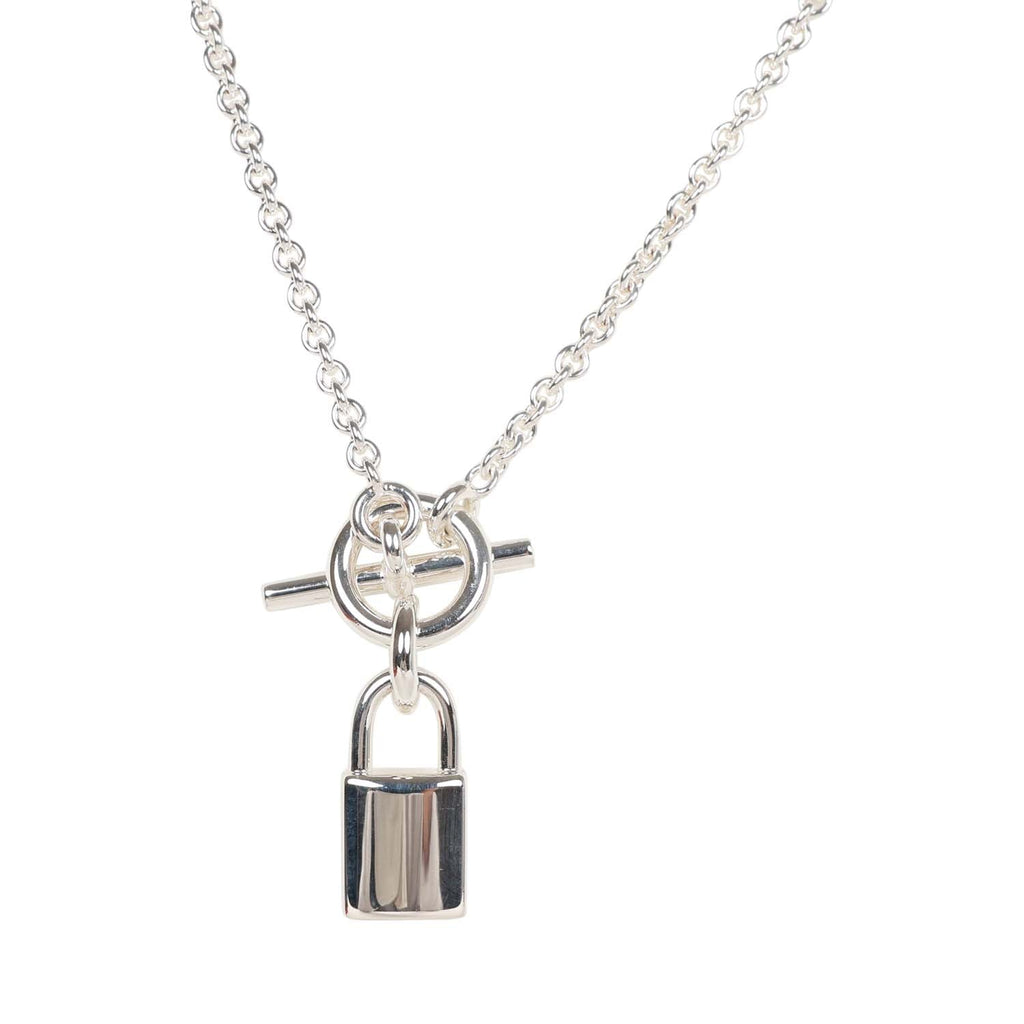 Louis Vuitton Lock & Key Pendant Necklace .925 Sterling
