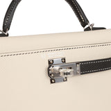 Hermes Special Order (HSS) Kelly Sellier 25 Black and Craie Epsom Brus –  Madison Avenue Couture