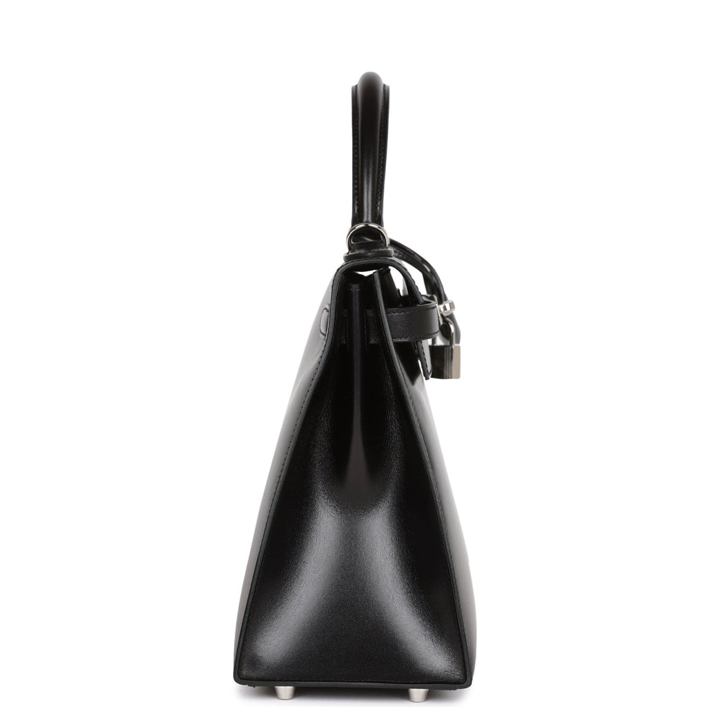Hermes Kelly Sellier 28 Black Box Palladium Hardware – Madison Avenue  Couture