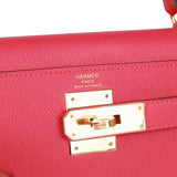 Hermès Kelly Red 32 Epson, Rose Gold hardware