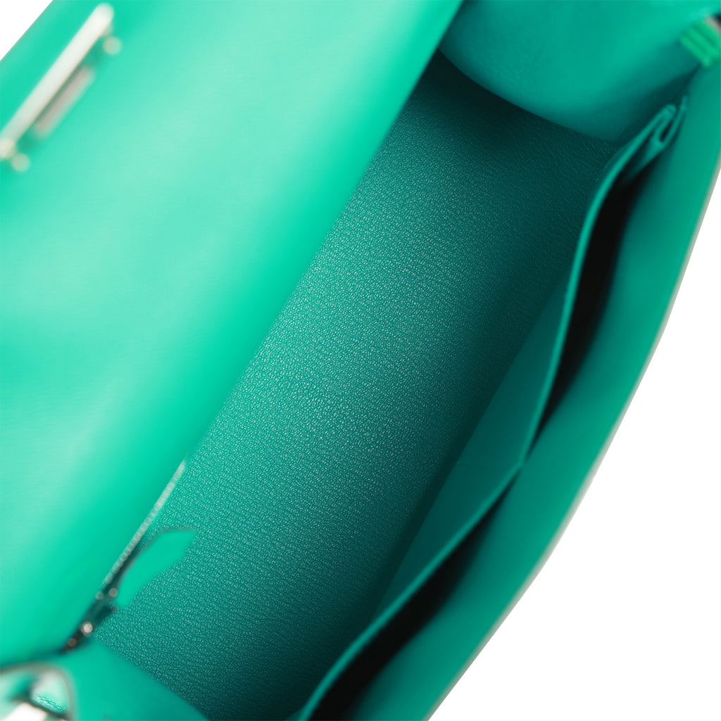 Hermes Birkin Sellier Bag Vert Verone Madame with Palladium Hardware 30  Green