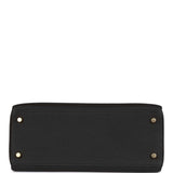 Hermes Kelly Retourne 28 Black Togo Gold Hardware