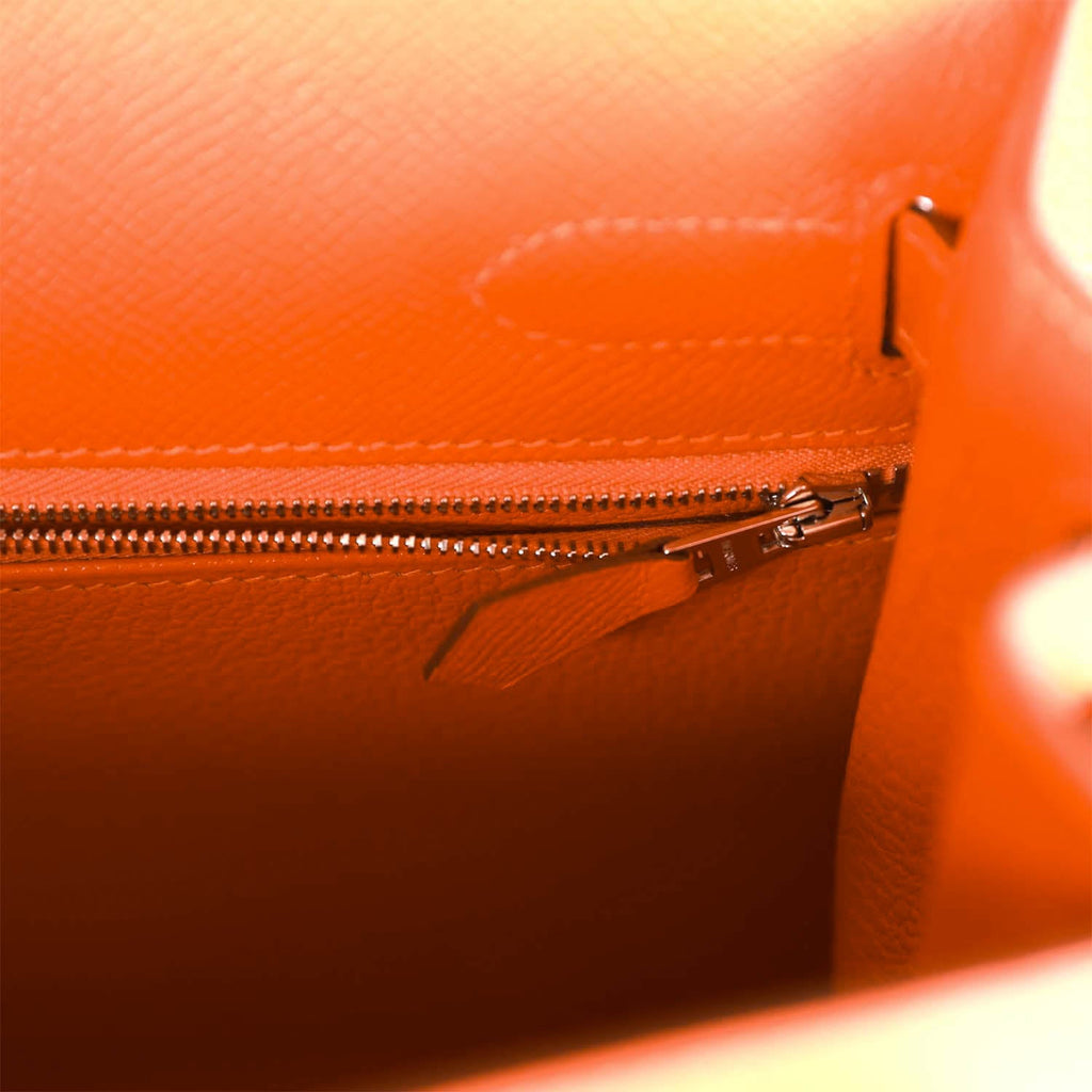 Hermès Kelly Sellier 32 Bag Feu Epsom Gold Hardware