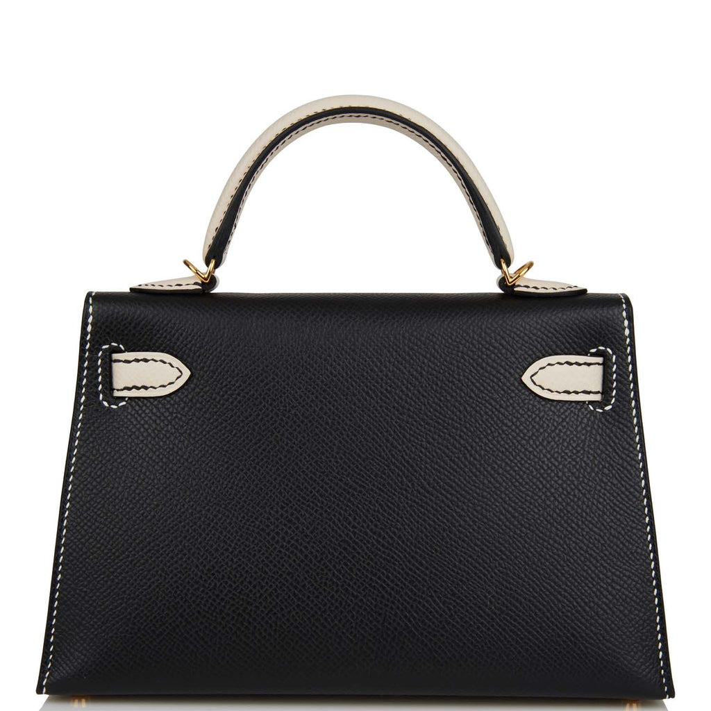Hermes Special Order (HSS) Kelly Sellier 20 Craie and Black Epsom Pall –  Madison Avenue Couture