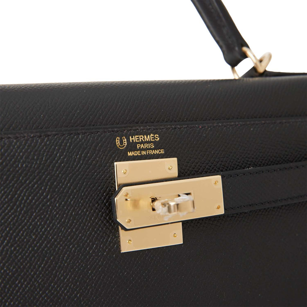 Hermes Kelly 28 Anemone and craie togo Sellier Permabrass hardware –  Ruelamode