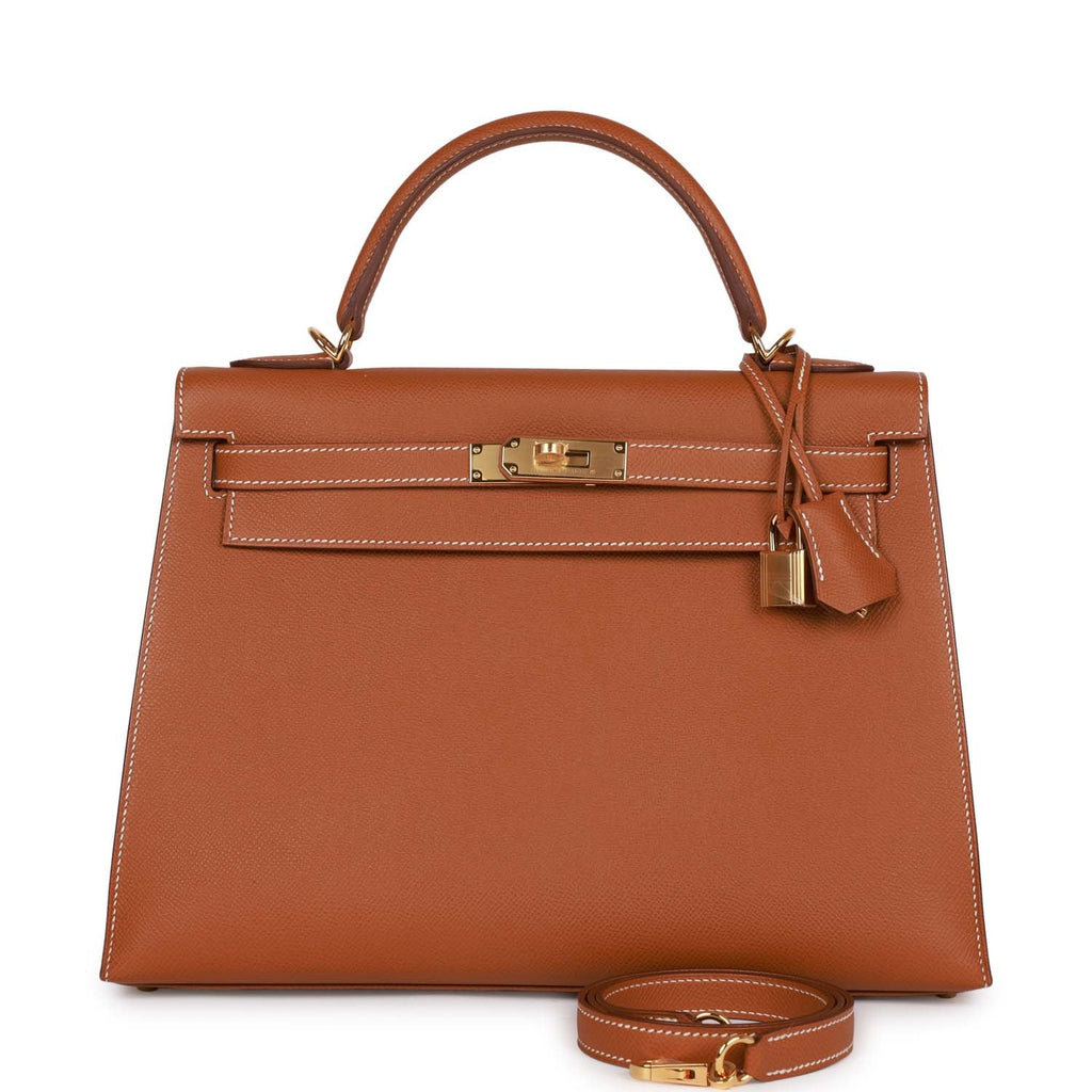 Hermes Kelly Sellier 32 Gold Epsom Gold Hardware – Madison Avenue Couture