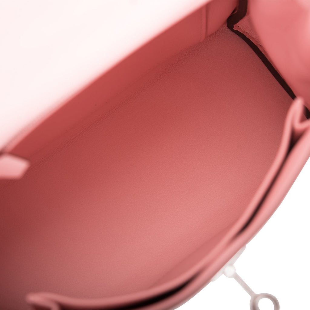 Hermès Kelly 25 Retourne Rose Sakura Swift leather Palladium Hardware