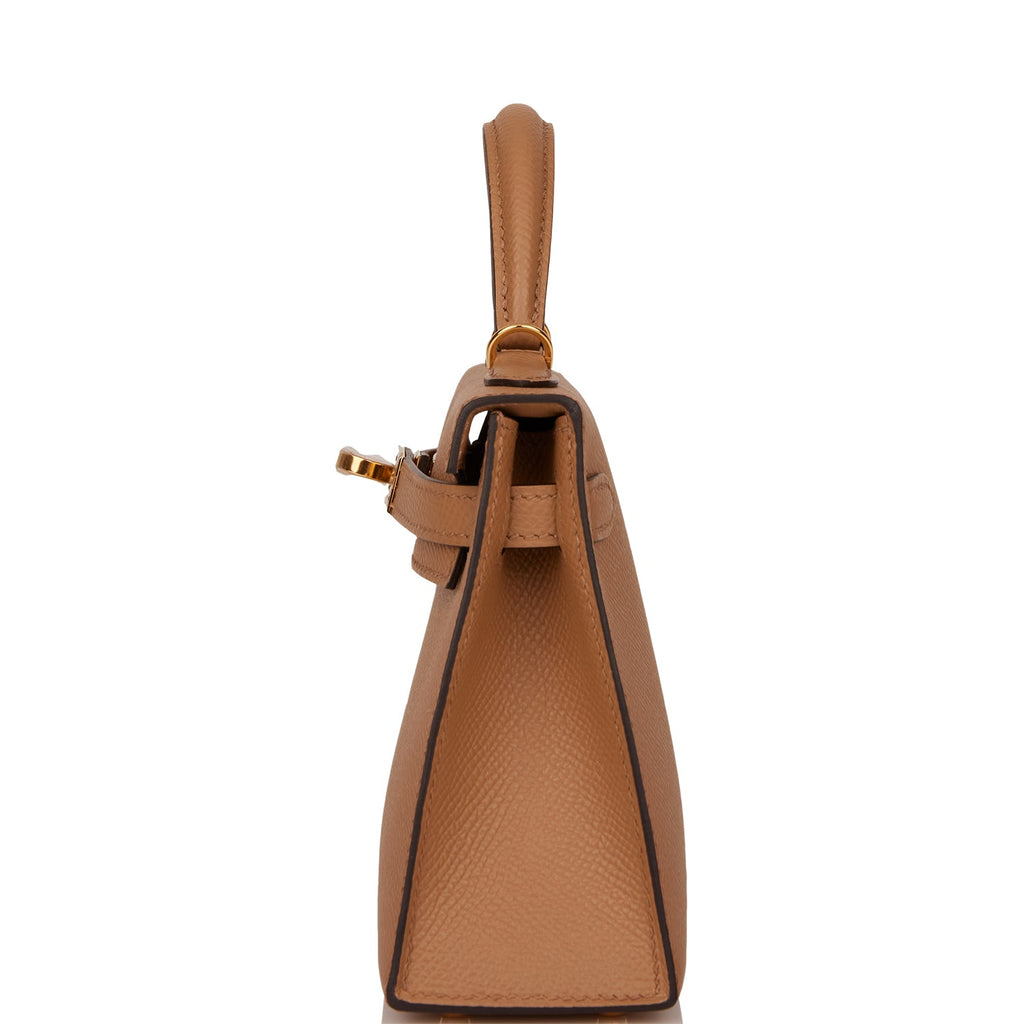Hermès Kelly Sellier Mini II Epsom Chai gold HW. Price upon request. -  Handbag Spa & Shop