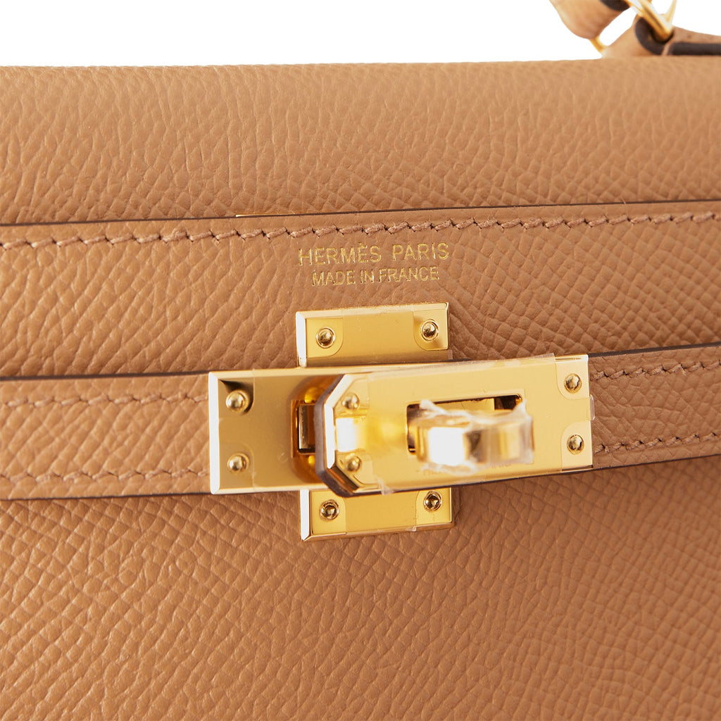 Hermès Chai Epsom Mini Kelly 20 II Gold Hardware, 2022 Available