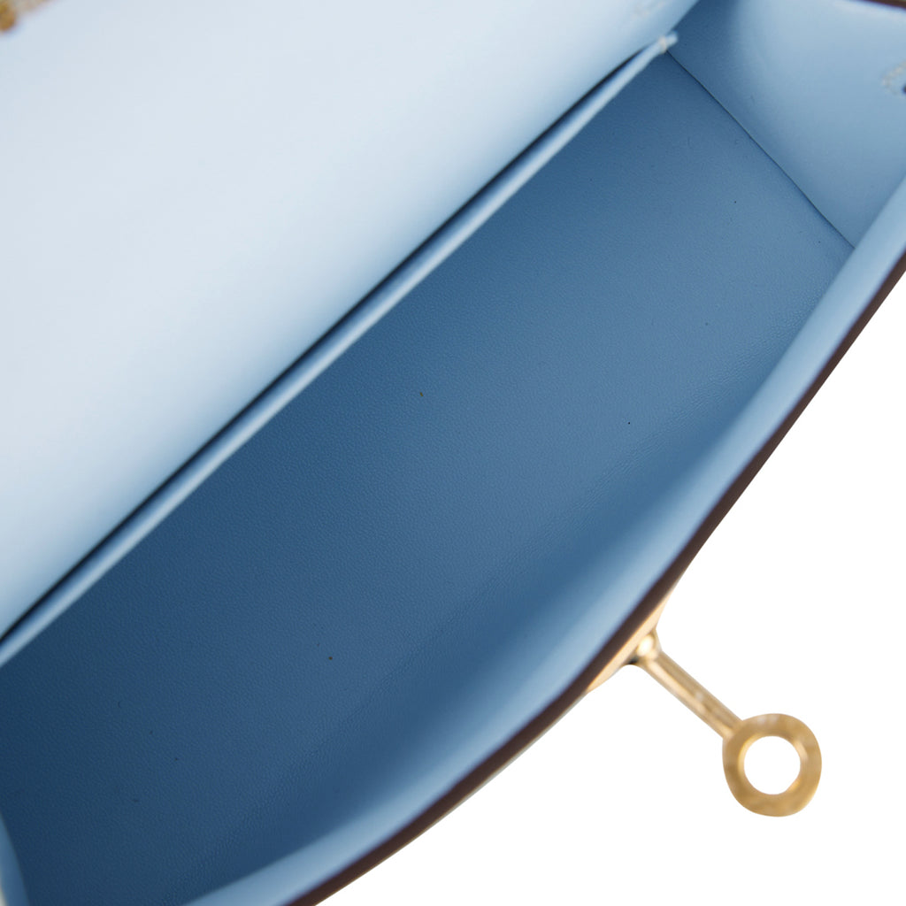 Hermes Kelly 20 Blue Brume Chevre GHW #U SKL1229 – LuxuryPromise