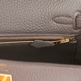 Hermes Kelly Retourne 25 Etain Togo Gold Hardware Payment 2 of 2 for VC