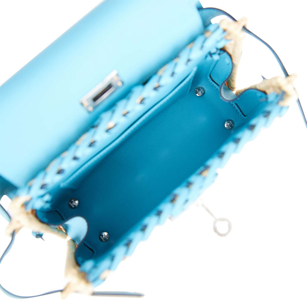 Bleu du Nord Swift Leather and Osier Mini Picnic Kelly 20 Palladium  Hardware, 2020, Handbags & Accessories, 2021