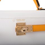 Hermès Kelly HSS 28 Gold/Jaune d'Or Sellier Epsom Permabrass