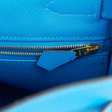 Pre-owned Hermes Kelly Retourne 32 Bleu Hydra Evercolor Gold Hardware