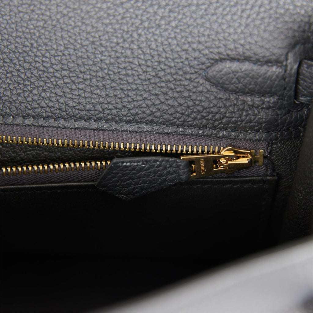 Hermes Kelly 25 Retourne Black Togo Leather Gold Hardware Handbag - Luxury  Souq