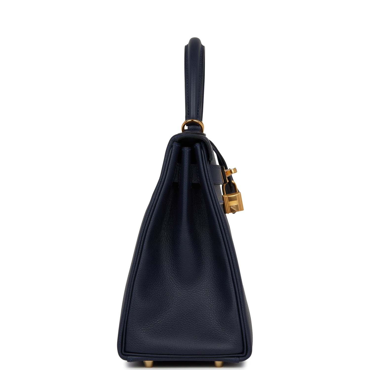 Hermes Kelly Retourne 28 Bleu Nuit Evercolor Gold Hardware – Madison ...