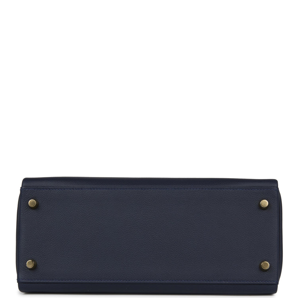 Hermès Kelly 35 Light blue Leather ref.980391 - Joli Closet