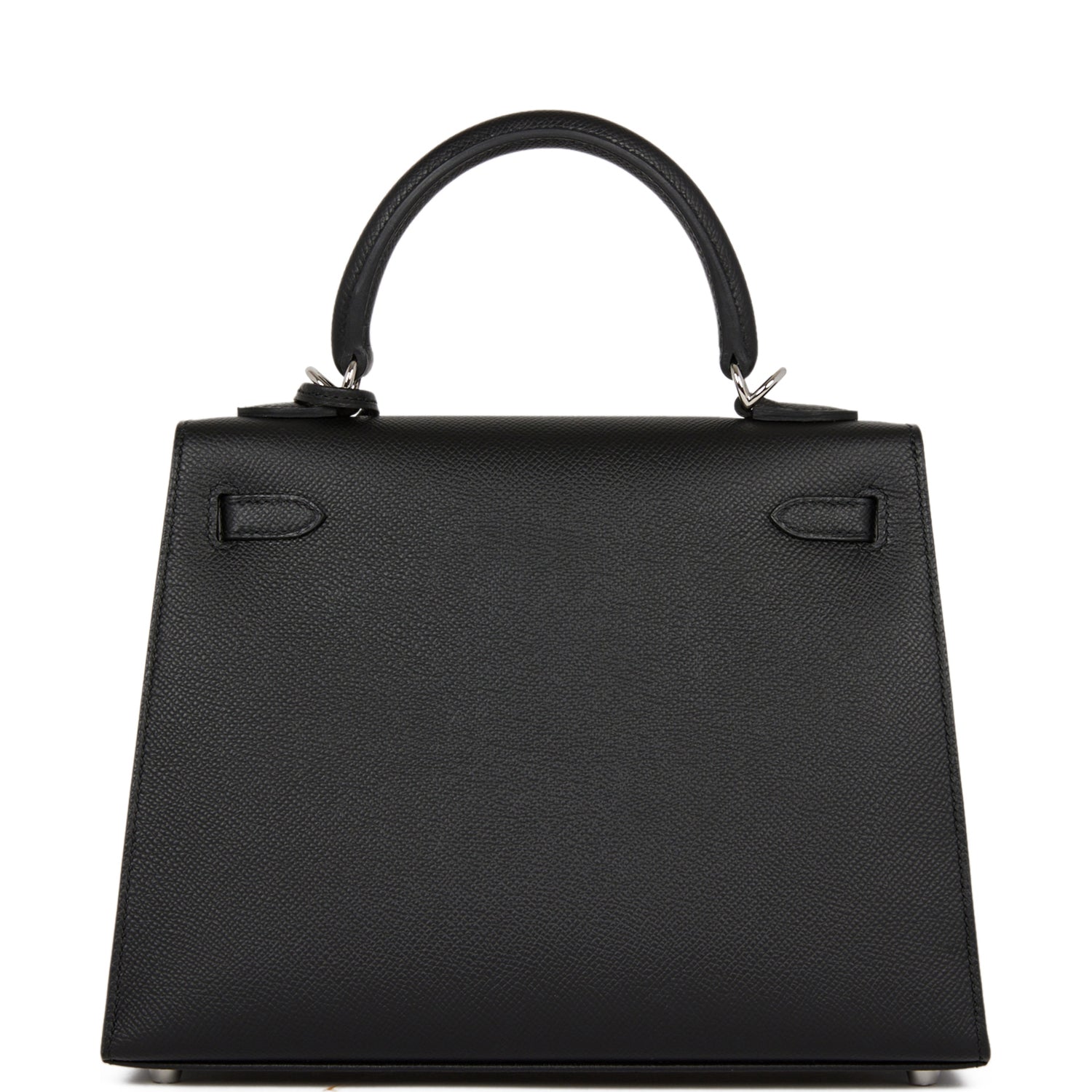 Hermes Kelly Sellier 25 Black Epsom Palladium Hardware – Madison Avenue ...