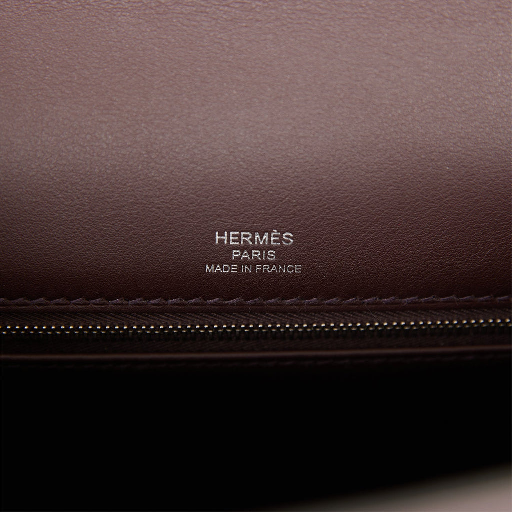 HERMÈS Limited Edition Kelly Quadrille 28 Sellier handbag in Cuivre, Brique  and Mauve Sylvestre Toile Ecru canvas and Swift leather with Palladium  hardware-Ginza Xiaoma – Authentic Hermès Boutique