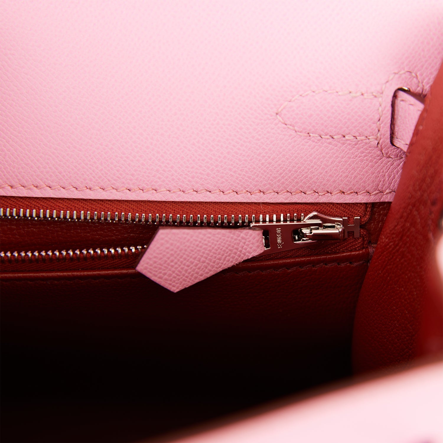 Hermes Kelly Sellier 25 Pink Verso Madame Palladium Hardware – Madison ...