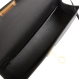 Hermes Kelly Sellier 20 Black Epsom Gold Hardware