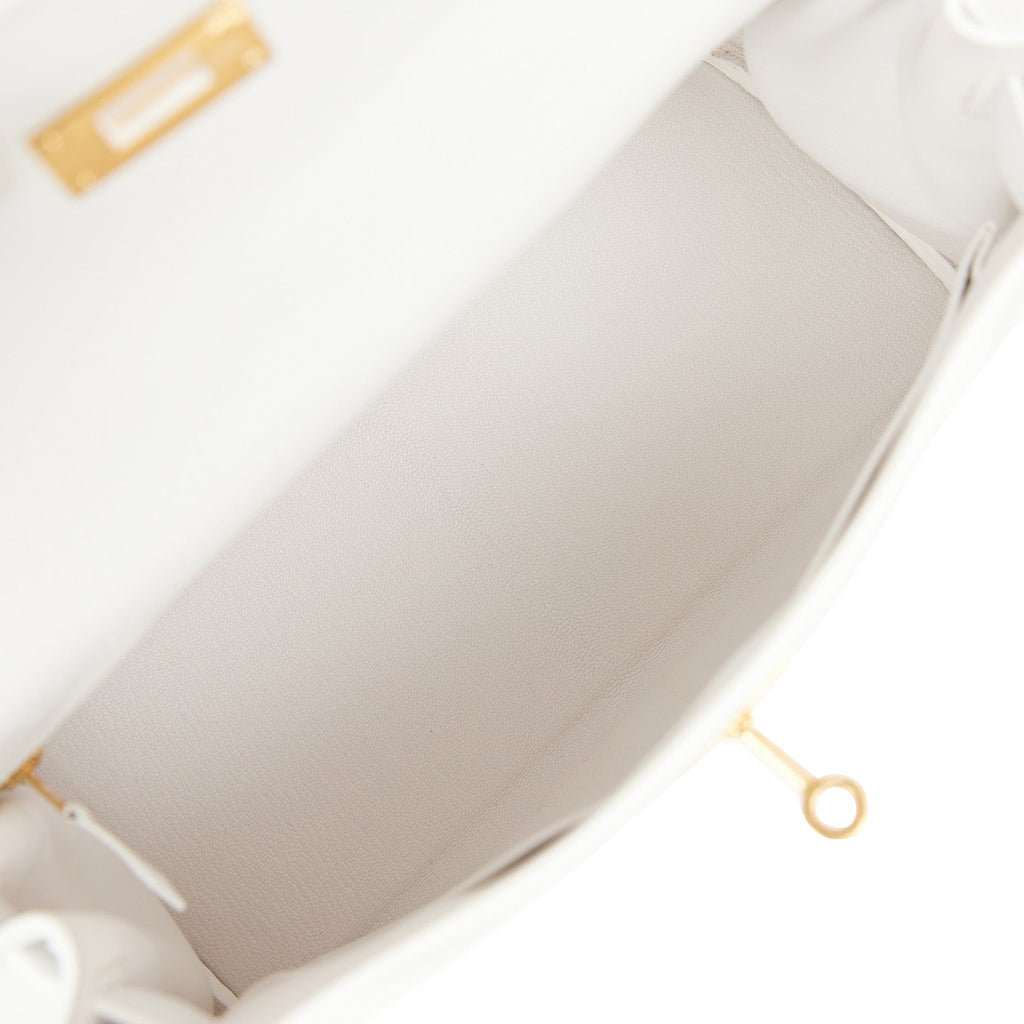 Hermes Kelly Retourne 28 White Clemence Gold Hardware Payment 1 of 2